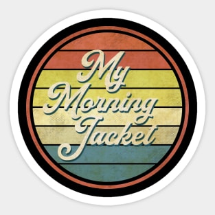 vintage vibes my morning jacket Sticker